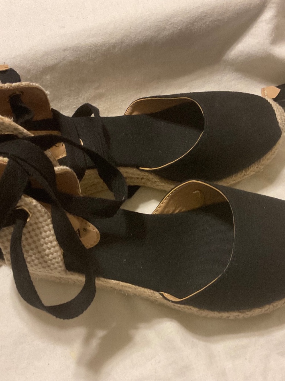 Black Serra wedge shoes size 8